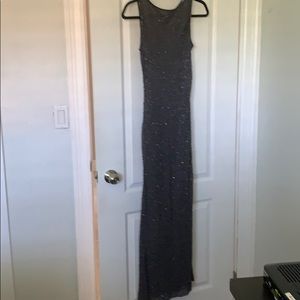 Grey beaded night gown